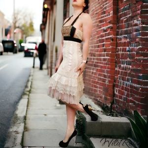 Anthropologie Zehavale White Lace Halter Dress 2